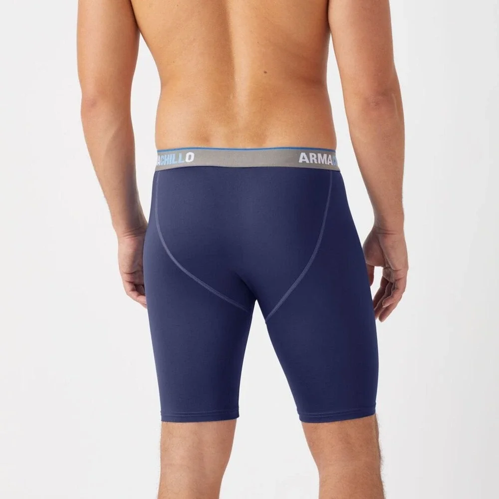 Duluth Trading Co Mens Armachillo Cooling Extra Long Boxer Briefs Blue L 83736